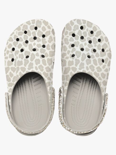 Crocs Classic Animal Glitter Tofflor, Almond Tint