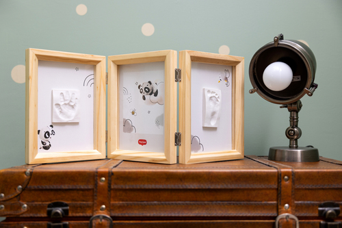 Tiny Love Babyprint Ram Handavtryck Dubbel, Wooden