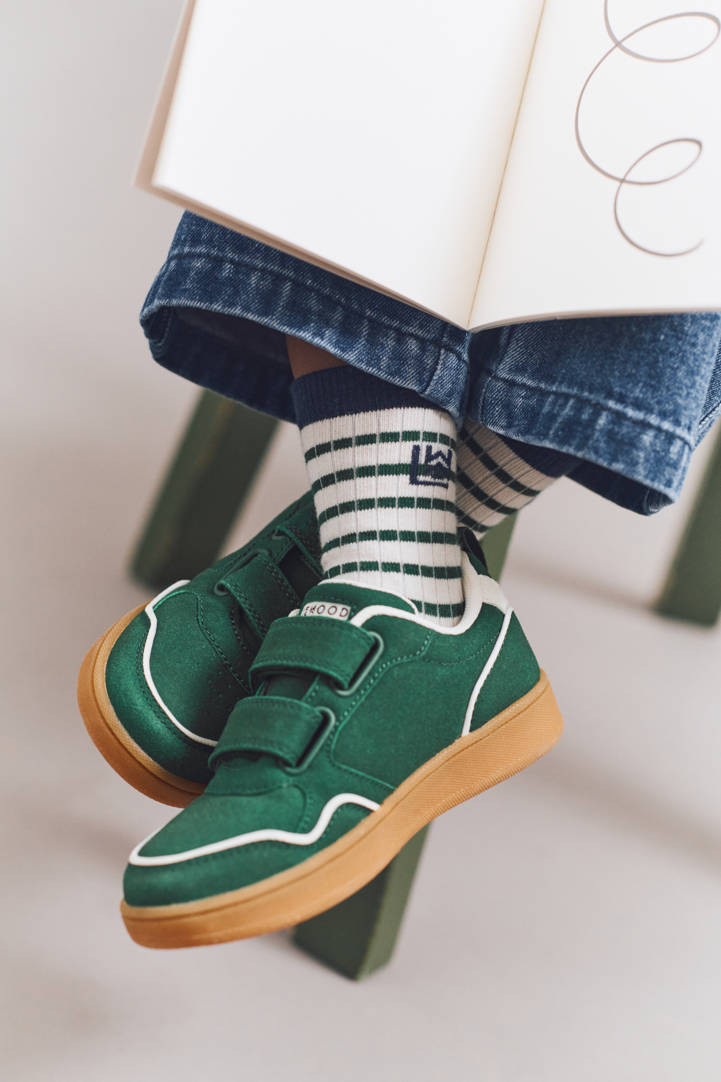 LIEWOOD Claudina Sneakers, Green Garden / Creme De La Creme, 28