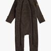 Mikk-Line Overall Merinoull, Dark Brown Melange