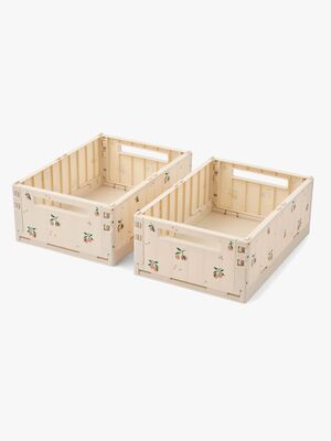 LIEWOOD Weston Storage Boxes M 2-Pack, Peach/Sea Shell