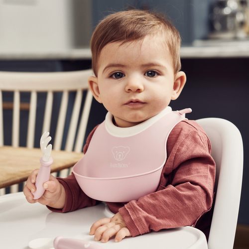 BabyBjörn Haklapp Liten 2-pack, Blekgrön/Blekrosa