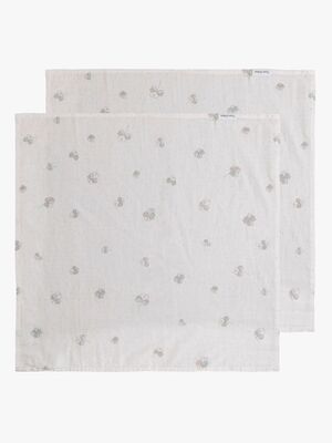 Baby's Only Swaddler 115x115 2-Pack, Tender Clover