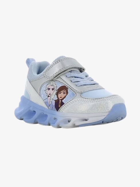 Disney Frozen  Blinkande Sneakers, Silver/Light Blue