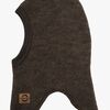 Mikk-Line Balaklava Merinoull, Dark Brown Melange