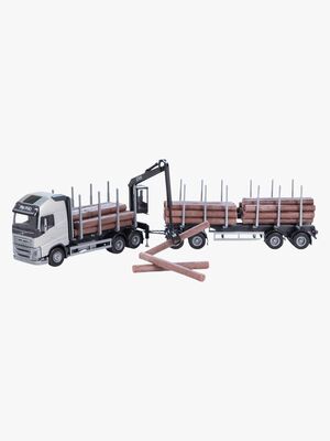 Emek Volvo FH16 Holztransporter Langer Anhänger, Silber