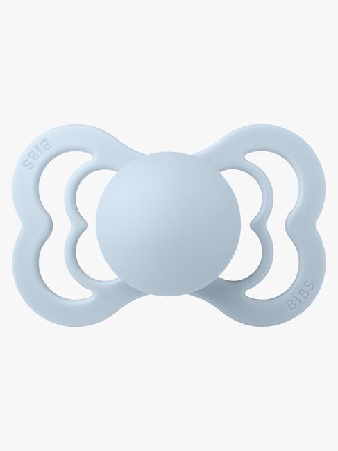 BIBS Supreme Napp Silikon Stl 2, Baby Blue