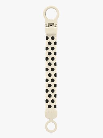BIBS Studio Loop Napphållare Polka, Ivory/Black
