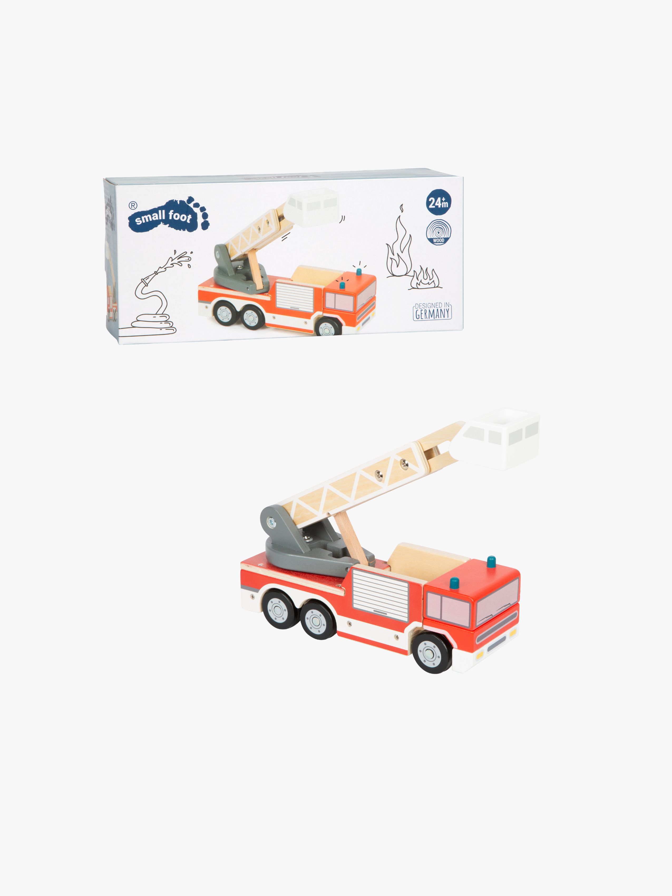 Small Foot Brandbil med Roterande Stege