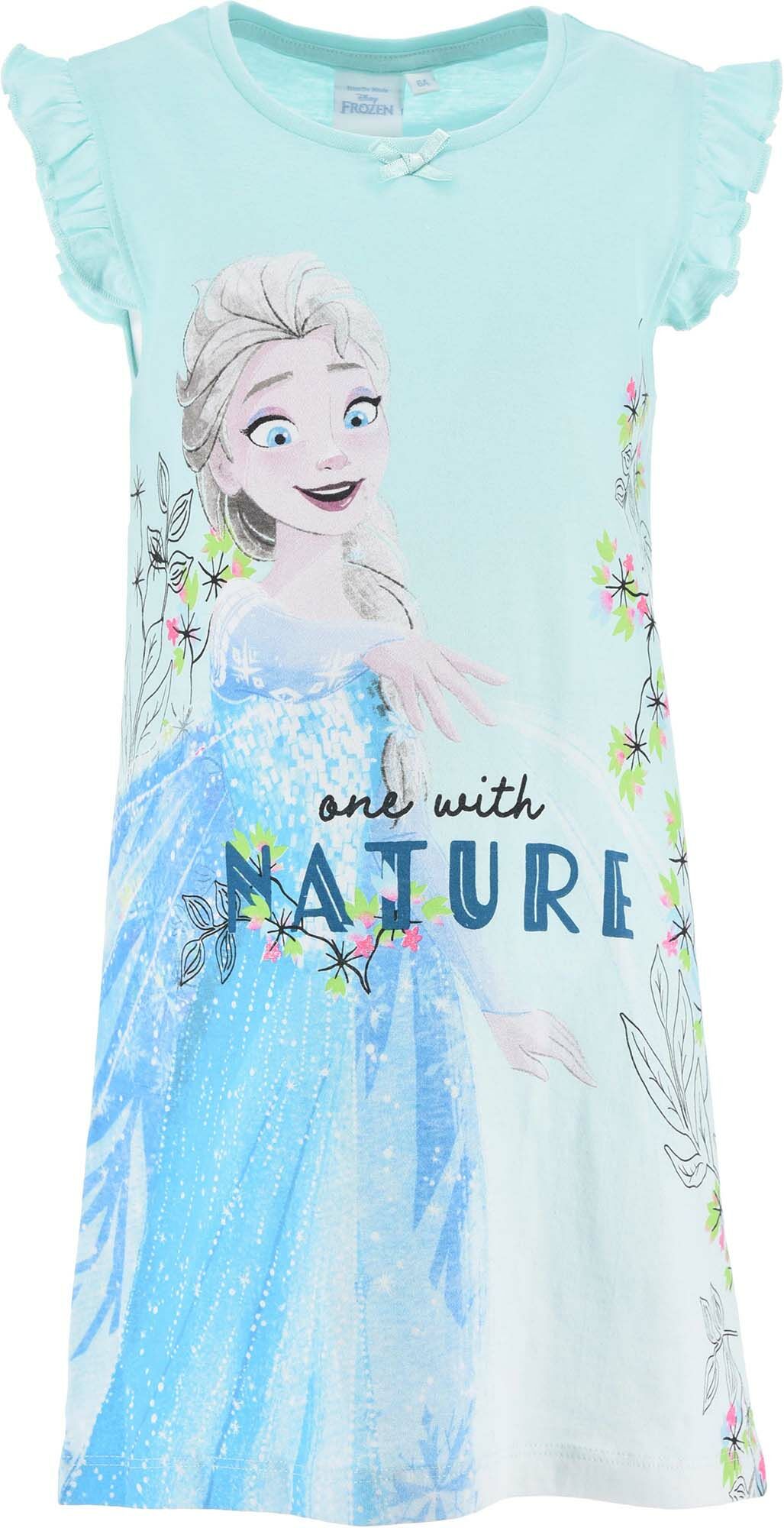 Disney Frozen Nattlinne Turquoise 8 år