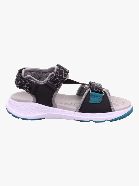 Superfit Criss Cross Sandaler, Black/Green