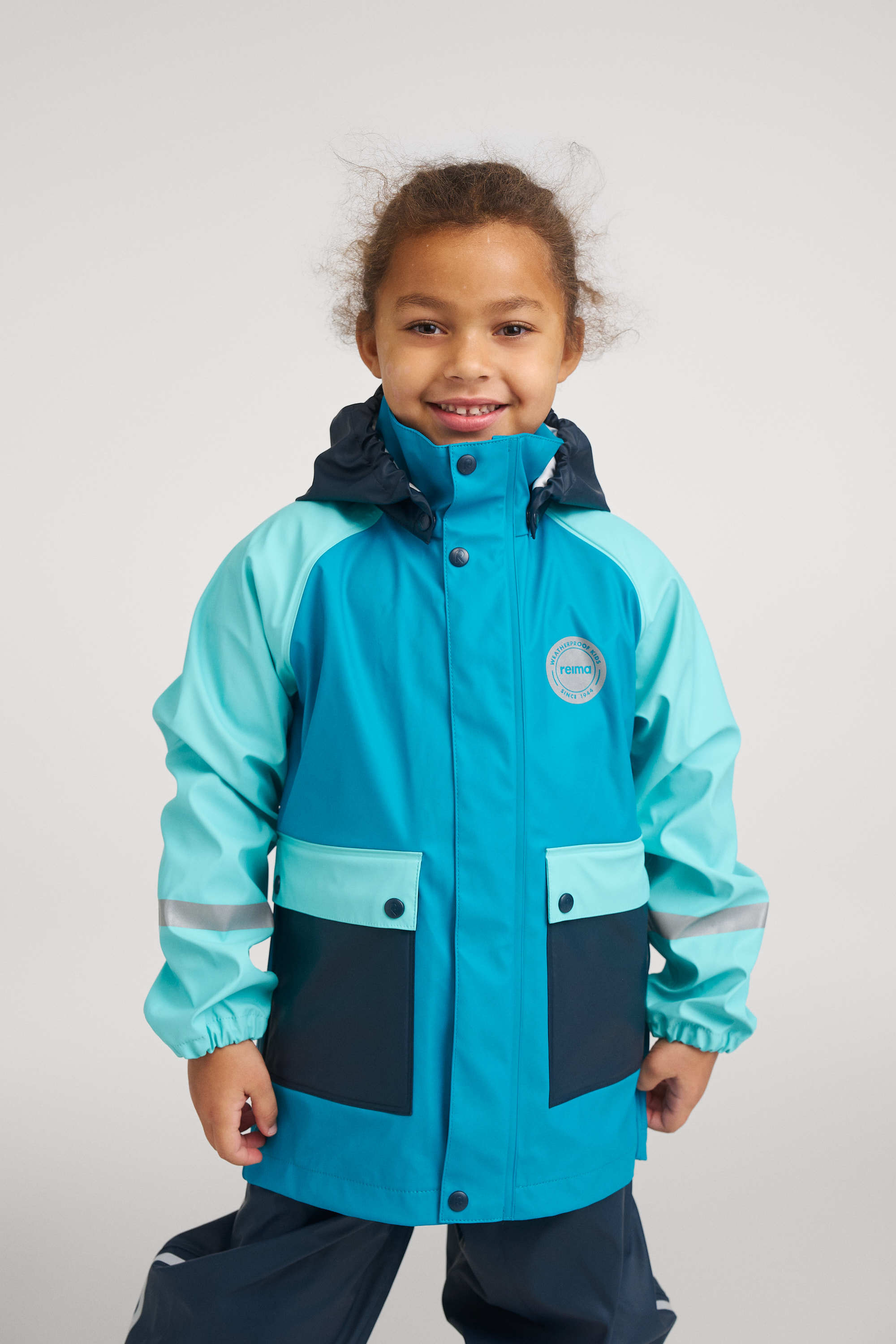 Reima Suihku Regnjacka, Aquatic Blue, 104