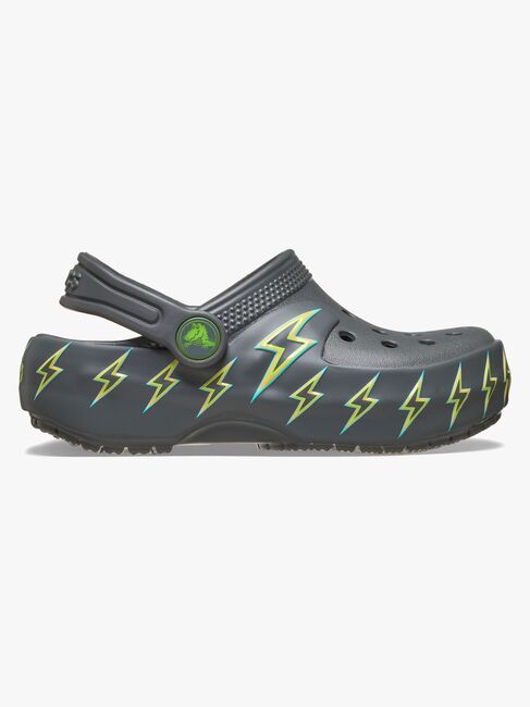Crocs Classic Bolt Lights Tofflor, Carbon