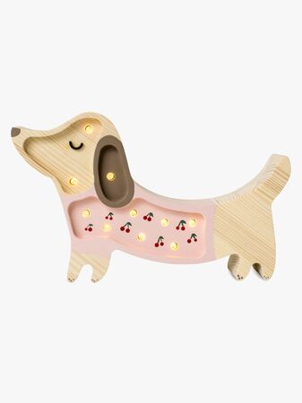 Little Lights Mini Lampa Hundvalp, Rosa