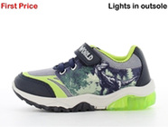 Jurassic World Blinkande Sneaker, Navy/Light Green
