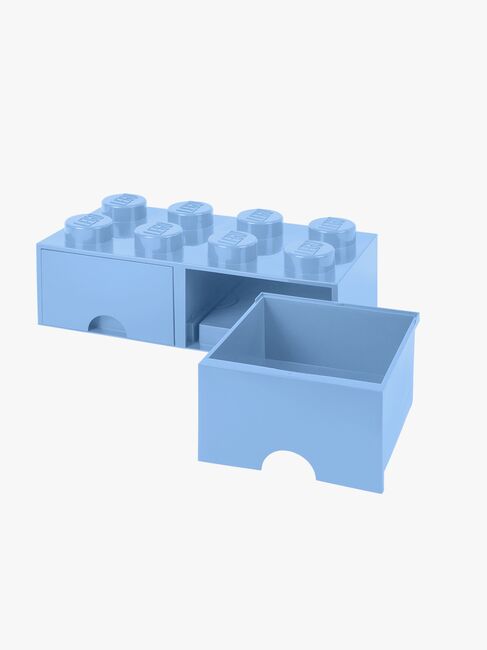 LEGO Förvaring med låda 8, Ljusblå