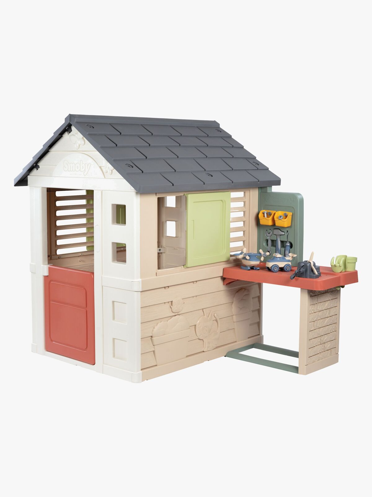 Smoby Life Lekstuga med Verkstad