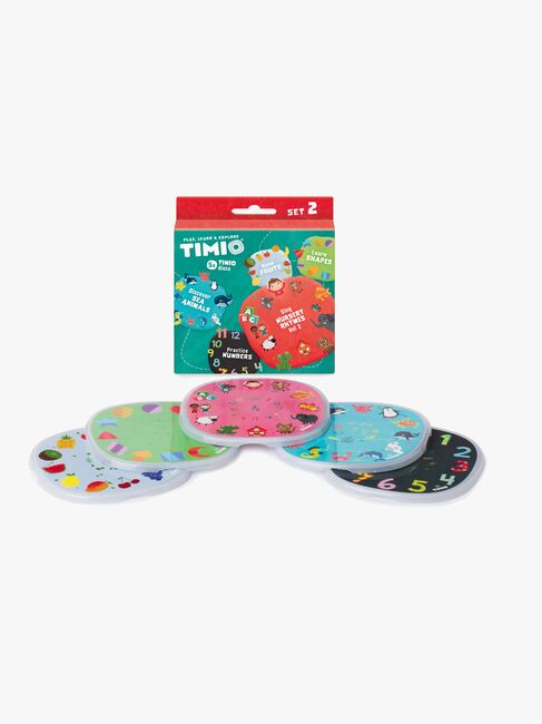 Timio Tillbehör och Skivpaket Siffror, Djur, Former & Frukter