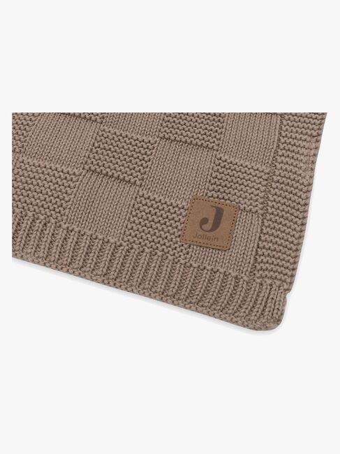 Jollein Filt 75x100 cm Box Knit, Milky Coffee