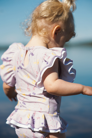 Lindberg Judith Baddräkt med Badblöja, Lavender/Yellow