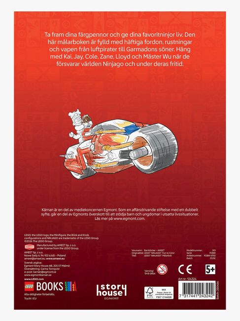 Egmont Kärnan LEGO Ninjago Målarbok
