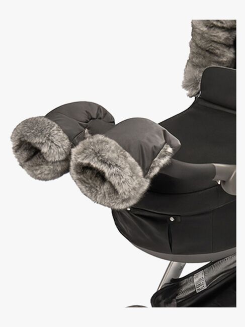 Tinkafu Barnvagnsvantar, Grey Faux Fur