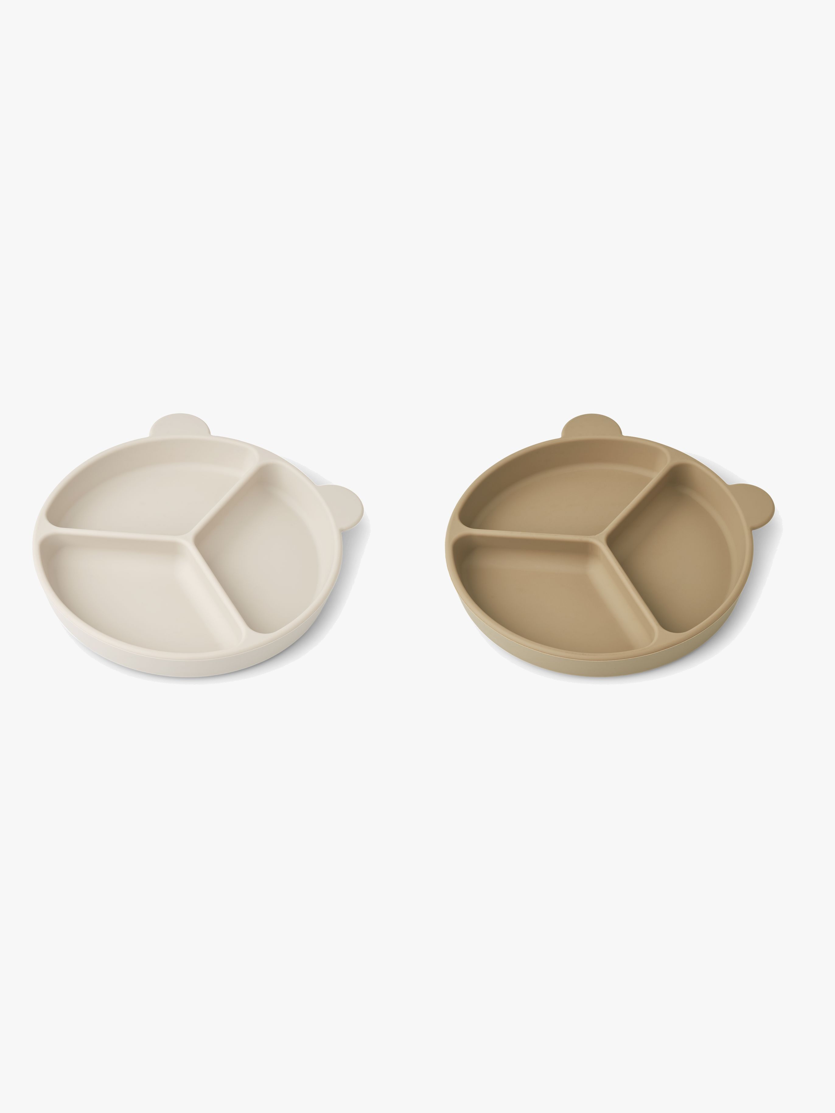 LIEWOOD Stacy Delad Tallrik 2-Pack, Sandy/Oat