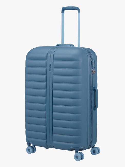 American Tourister Neovibe Spinner Resväska 96-106L, Steel Blue
