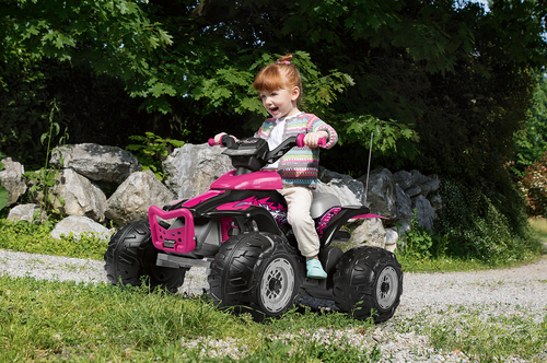 Peg Perego Corral T-Rex Fyrhjuling 330W, Rosa