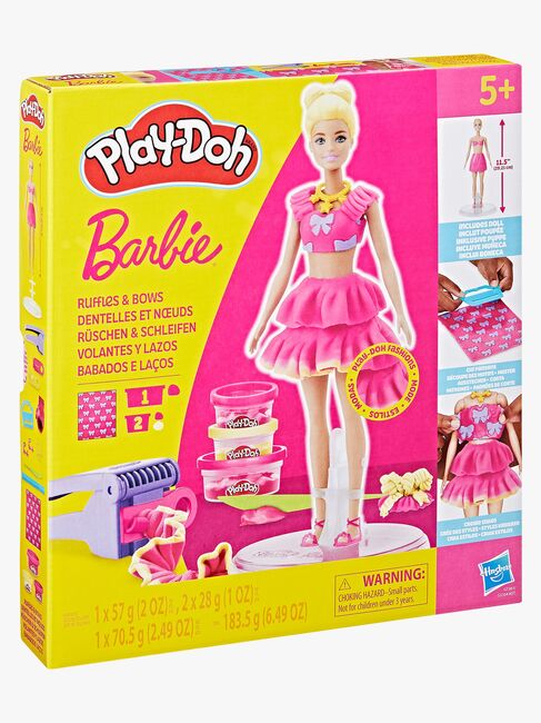 Play-Doh Barbie Leklera med Docka Volanger & Rosetter