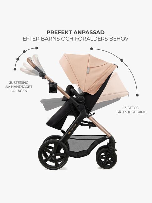Kinderkraft MOOV 2 3-in-1 Kombivagn, Sand Beige