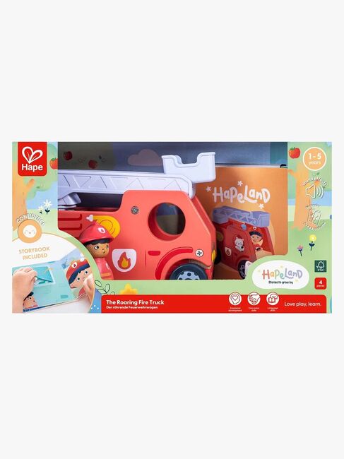 Hape Sagobok med Lekset The Roaring Fire Truck
