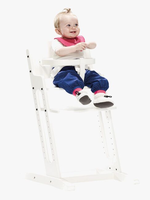 BabyDan Danstolen Matstol inkl Bygel & Rem, Vit