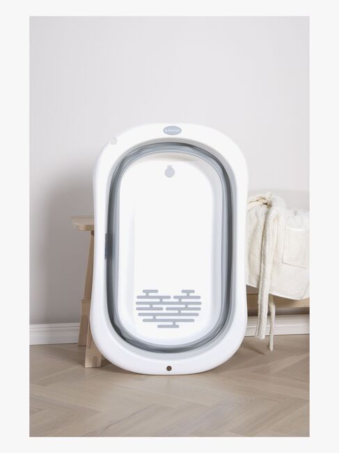 Beemoo CARE Assist Hopfällbar Badbalja, White/Grey