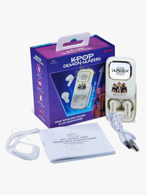 OTL K-Pop Demon Hunters Hörlurar Med LED In-Ear Huntrix, Vit 6043LEDIE-16-2540_1.jpg