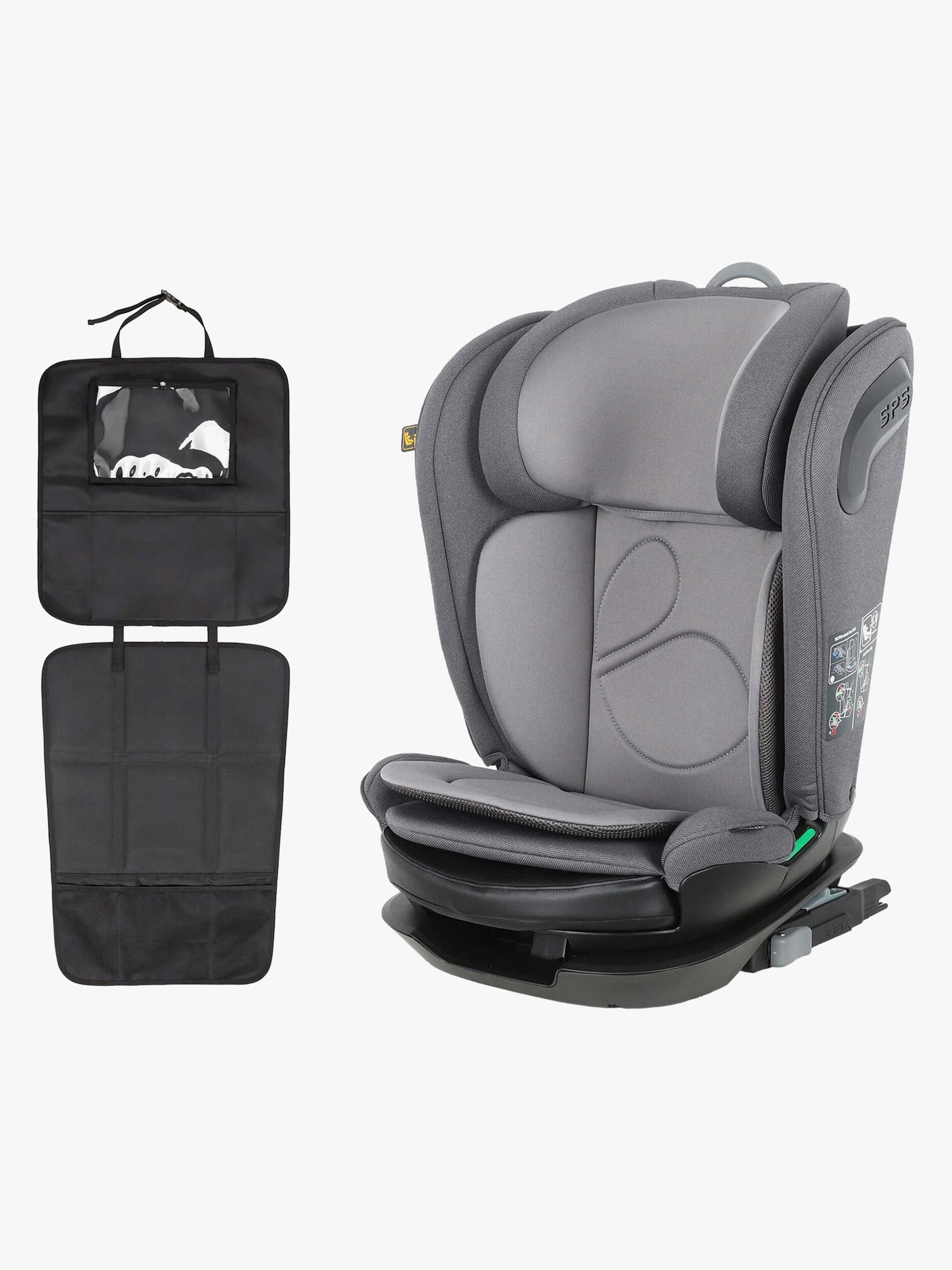 Beemoo Reform ISOFIX Bältesstol Inkl. 3-in-1 Sparkskydd, Mineral Grey