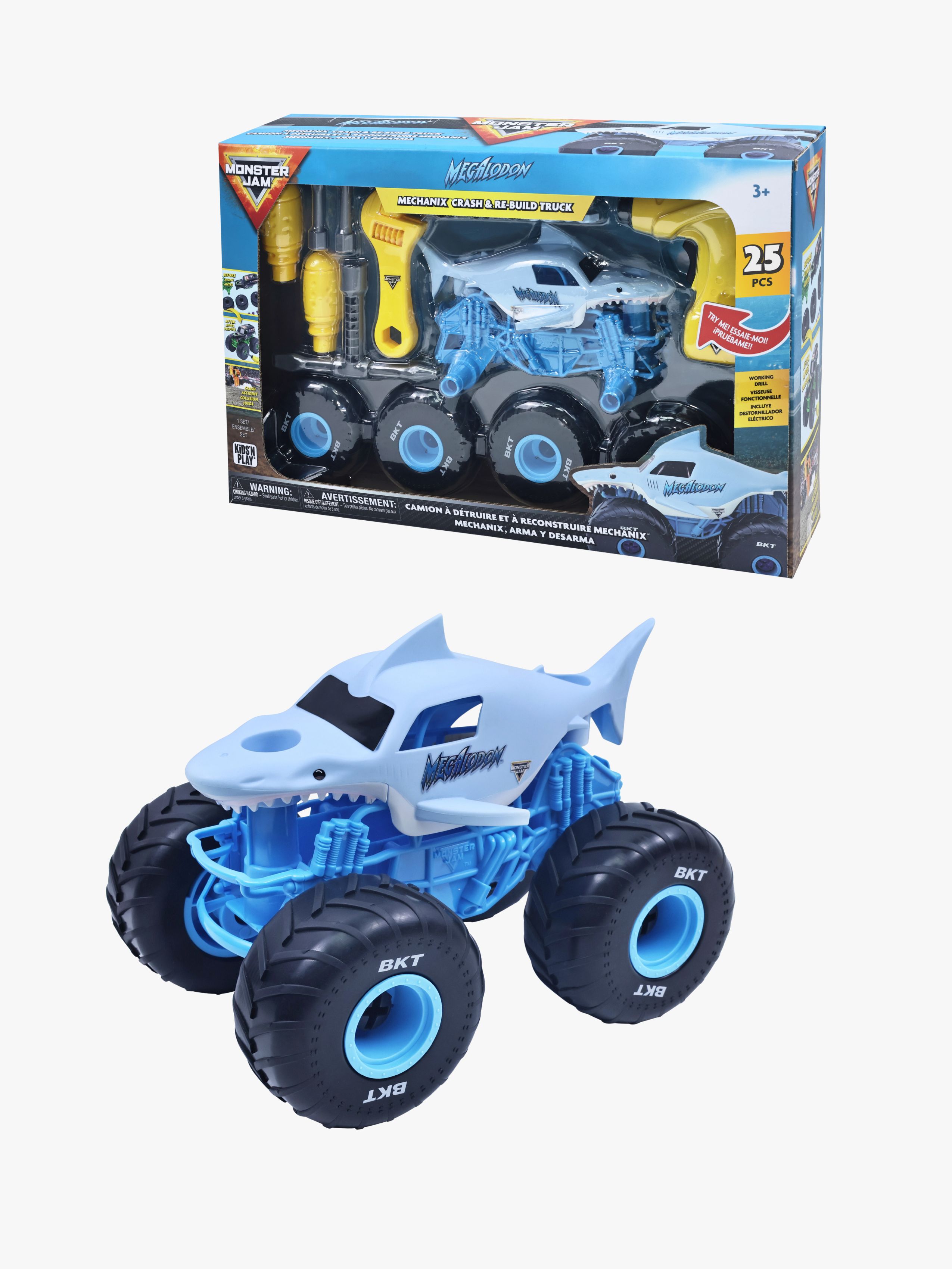 Monster Jam Mechanix Build N ReBuild Bil 1:18