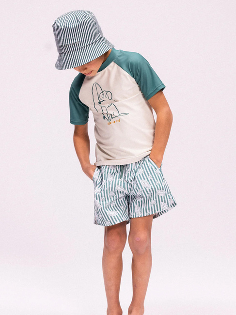 Swim Essentials Badshorts, Surf Dogs Green
