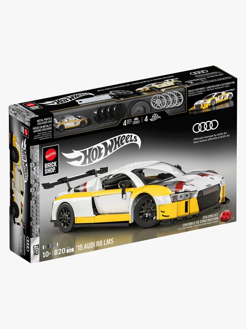 Mattel Brick Shop Hot Wheels Elite Series Byggset ’15 Audi R8 LMS 820 Delar