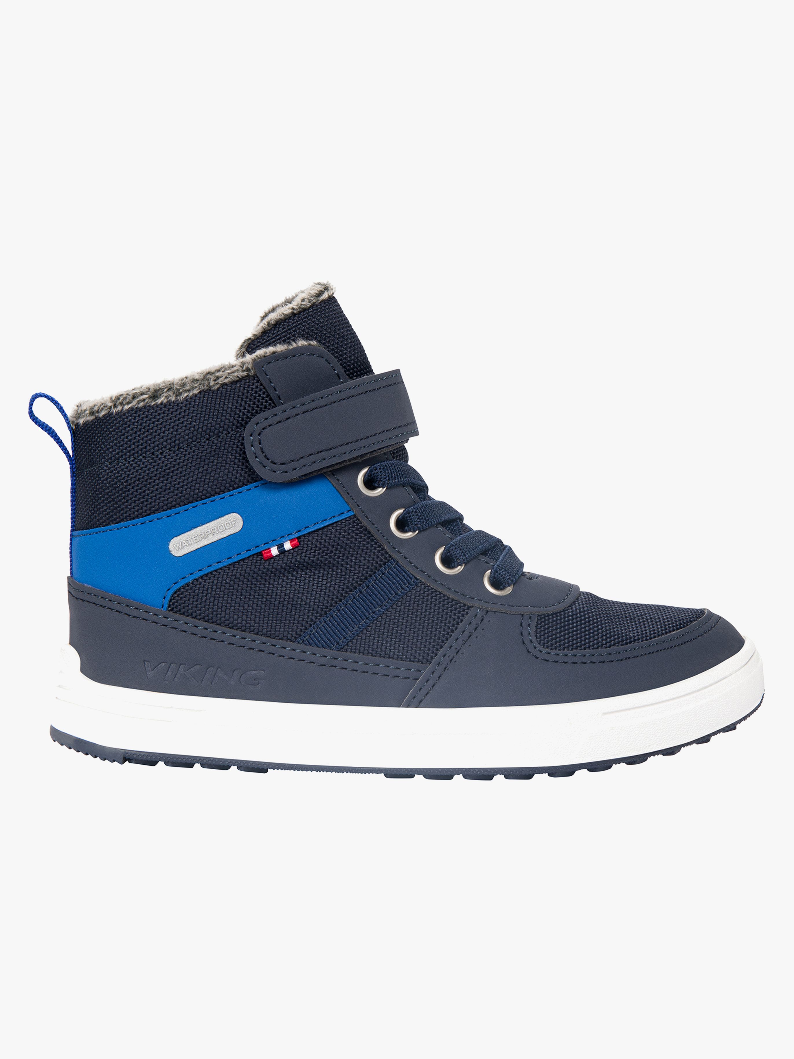 Viking Lucas Mid WP Warm Vinterkängor, Navy/Blue, 26