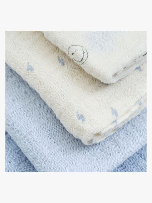 Pippi Muslinfilt 8-Pack, Celestial Blue