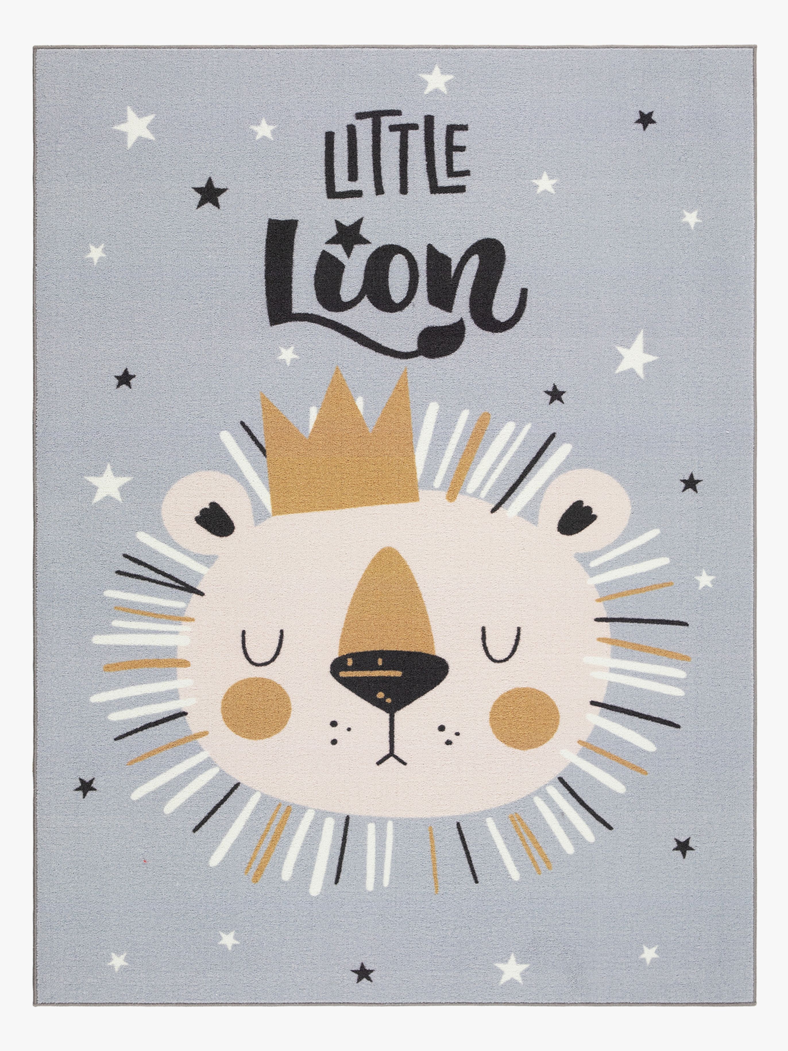 KMCarpets Play Lionking Barnmatta 160x230, Grå, Barnrum