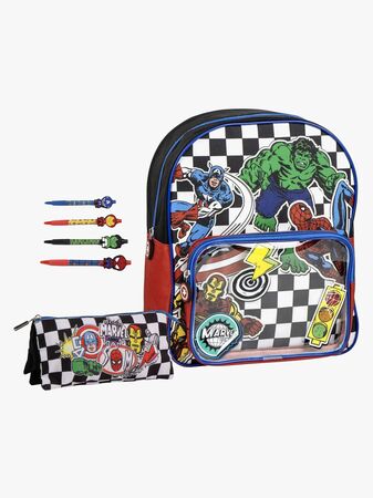 Marvel Avengers Ryggsäck, Pennfodral & Pennor, Checkered