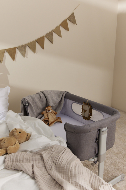 Moweo ALEX Bedside Crib, Grå