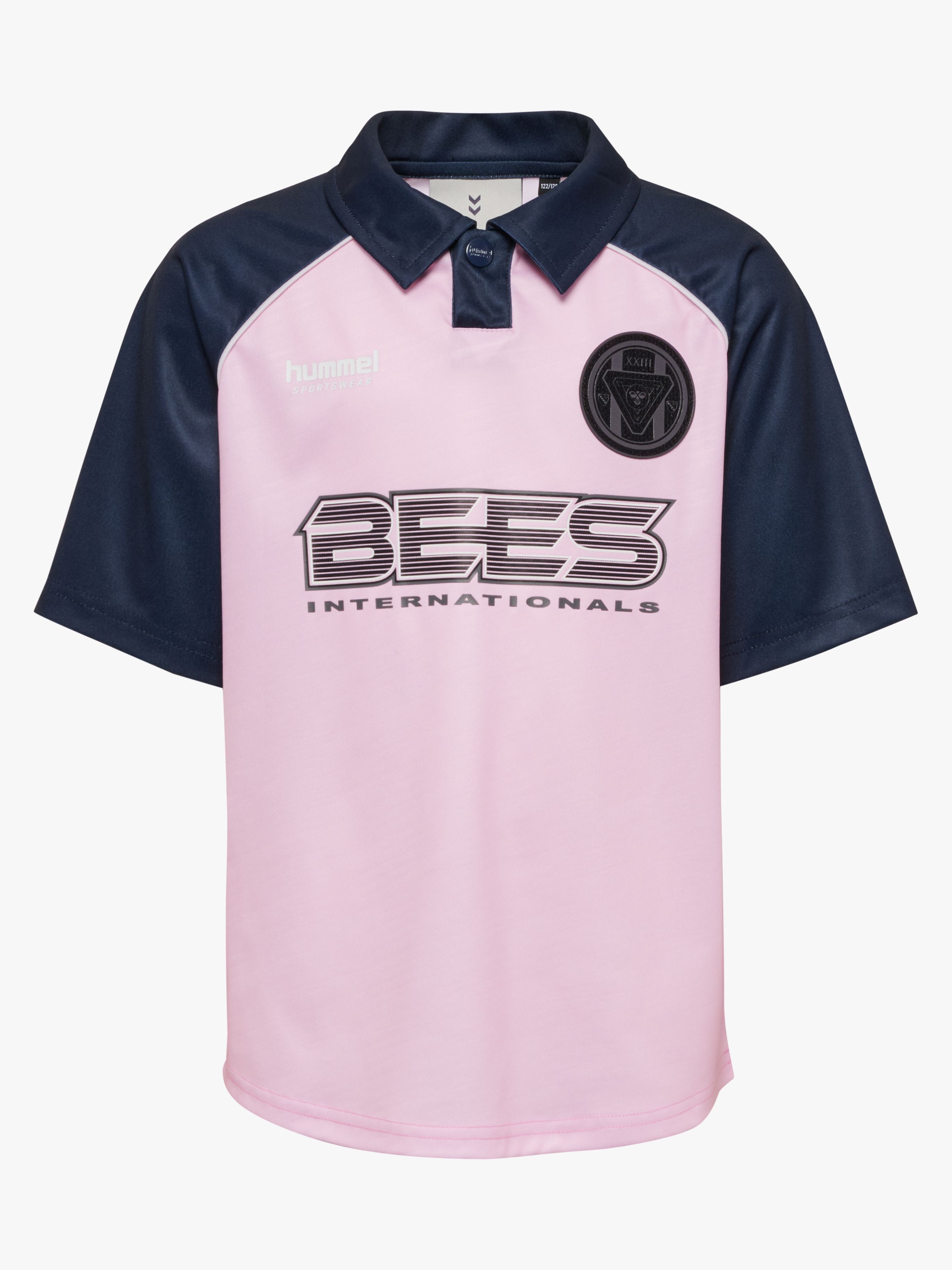 Hummel JR Loose Tiger Soccer T-shirt, Roseate Spoonbil, 134-140