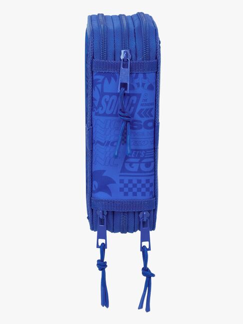 Sonic  Fyllt Trippelpennfodral 37 Delar, Blå