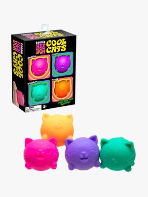 NeeDoh Teenie Cool Cats Stressbollar 4-Pack