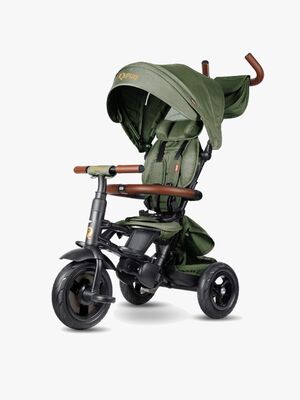 QPlay Rito Delux 6-in-1 Klapp-Dreirad, Olivgrün