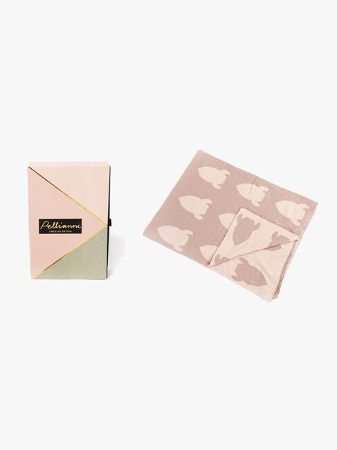 Pellianni Stickad filt, Rosa