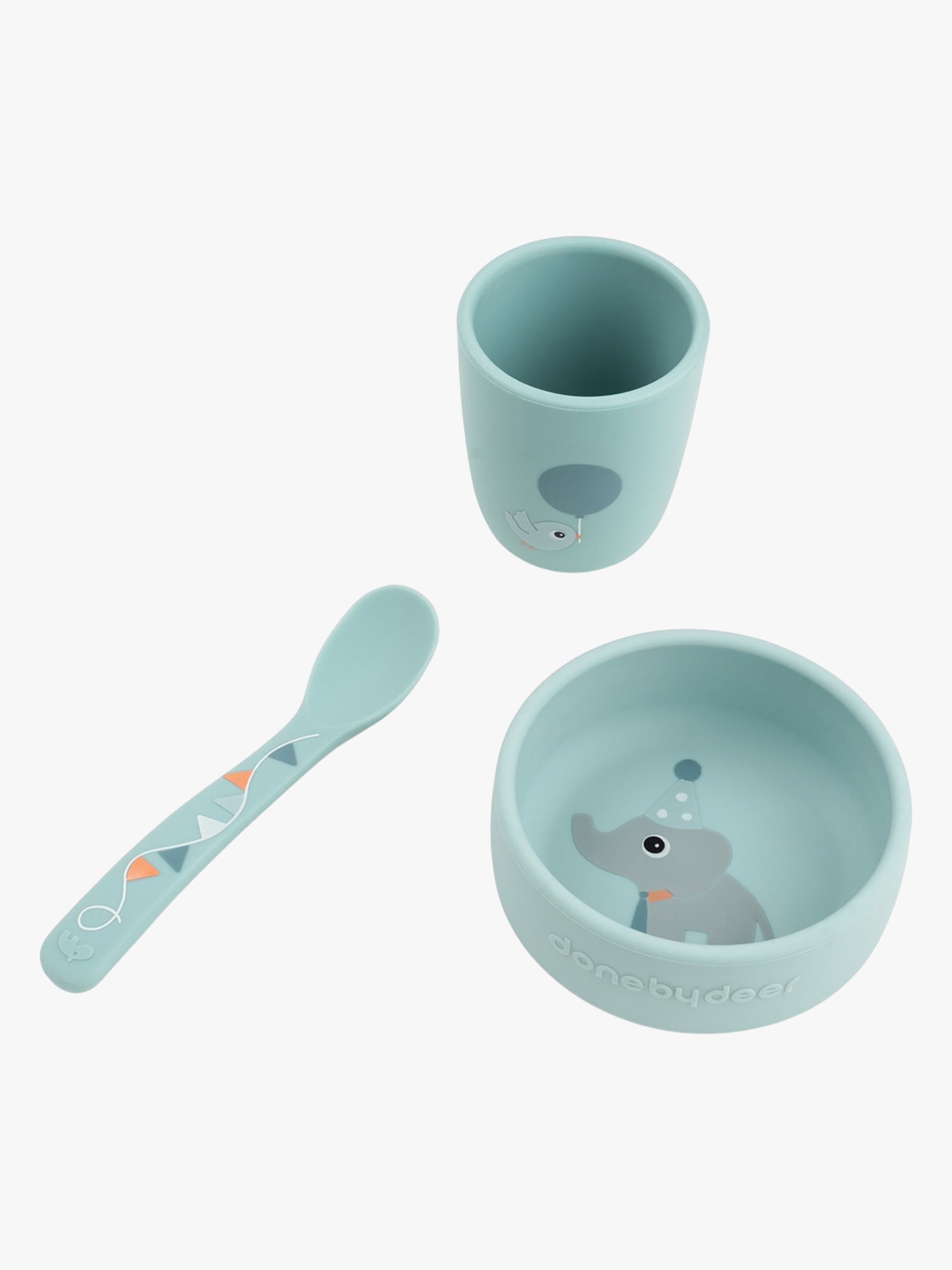 Done By Deer Celebration Silikon Matset Stick &  Stay, Blue